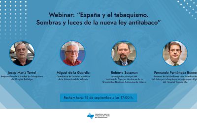 Webinar: “España y el tabaquismo. Sombras y luces de la nueva ley antitabaco”